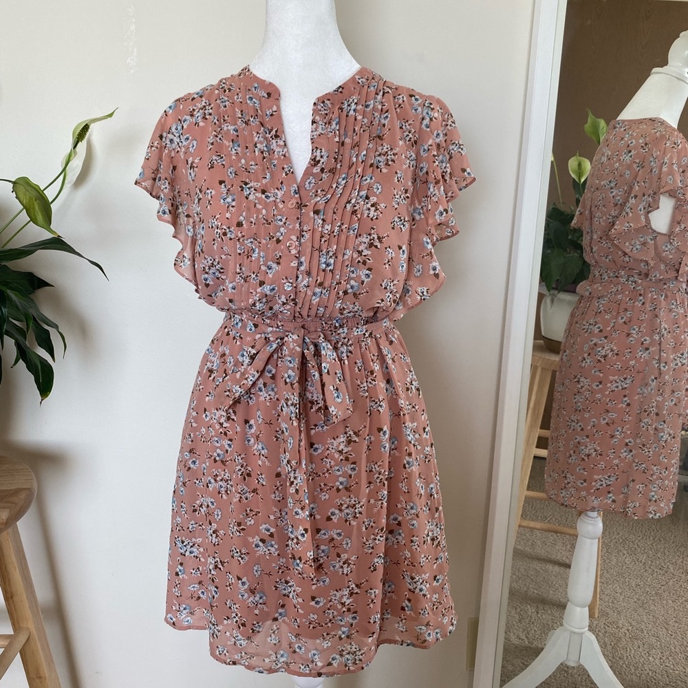 Nordstorm D2 Ruffle Floral Dress